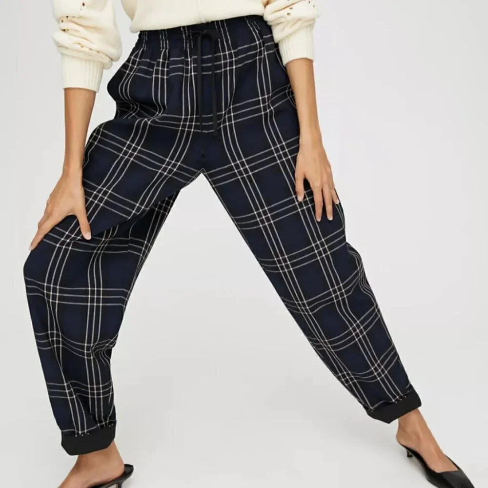 Aritzia Wilfred Soleste Pants- High Waisted Drawstring Pant - Picture 6 of 16